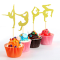 Pikkukuva 10 / 10: 24 kpl Cupcake Topper Cake Top Flag kakun koristelu