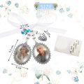 Miniatyrbillede 2 af 8: 2 stk Hjerte Fotoramme Med Hjerteperler 1 STK 1 STK 1pcs
