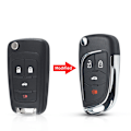 Miniatyrbilde 3 av 10: Fjernkontrollnøkkelskall Bilnøkkelveske 3 KNAPPER 3 KNAPPER 3 Buttons