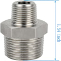 Miniatyrbilde 2 av 5: 2 STK Metalwork Smidd rørfitting Reduserende sekskantnippel 2PCS