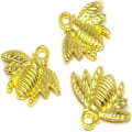 Pikkukuva 3 / 3: 100 kpl Alloy Bee Charms Mehiläiskorut Mehiläiskorut metalliset Mehiläiskorut