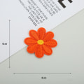 Miniatyrbilde 3 av 10: 40 STK Flower Brodered Patches Brodery Pads ORANSJE orange