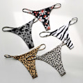 Miniatyrbillede 10 af 10: Trusser Til Damer Sexet String SORT XL black XL