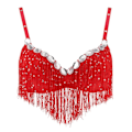 Pikkukuva 5 / 10: Vatsatanssirintaliivit Performance Top RED Red