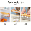 Miniatyrbild 3 av 10: 24 Grids Ice Cube Container Box Press Typ Ice Cube Maker GUL yellow