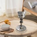 Miniatyrbild 10 av 10: Carving Piston Skull Face Statue A A A