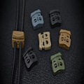 Miniatyrbilde 9 av 9: 4stk Fjærsnor Låser Toggle Stopper LIGHT KHAKI Light Khaki