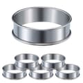 6 stk. Engelsk Muffinsringsett, multifunksjonell ring i rustfritt stål 6 pcs