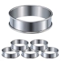 Pikkukuva 1 / 10: 6 kpl Englantilainen set Monikäyttöinen ruostumattomasta teräksestä valmistettu rengas 6 pcs