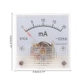 Miniatyrbillede 2 af 10: DC Amp Meter Analog Panel Meter 0-5A 0-5A