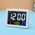 Miniatyrbillede 5 af 9: LED Ur Skrivebordsur SORT black