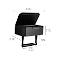 Miniatyrbilde 1 av 9: Tissue Box Baderom Toalett Tissue Holder SORT B B BLACK B-B