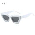 Miniatyrbillede 1 af 10: Cateye Solbriller Firkantede Solbriller C7 C7 C7