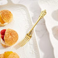 Miniatyrbillede 4 af 8: 4 stk Dessertgaffel i rustfrit stål Retrogaffel i rustfrit stål 4 4 pcs