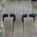 Miniatyrbillede 2 af 8: 5 stk Firkantet Krog Webbing Spænder SORT 40MM Black 40mm