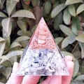 Pikkukuva 8 / 9: Crystal Column Pyramid Energy Orgone Stone 6cm 6cm