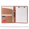 Miniatyrbild 9 av 10: Manager Portfolio Fil Mapp Dokumenthållare BRUNT NR brown No calculator