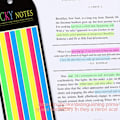 Miniatyrbild 4 av 7: 3 st Sticky Notes Memo Pad Tabs A A A
