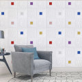 Miniatyrbillede 3 af 10: 5 Stk Wall Stickers Vægkantliste HVID white