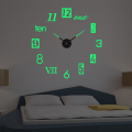 Miniatyrbillede 9 af 10: 3D vægur Digitalt ur SORT SORT black