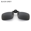 Miniatyrbillede 1 af 10: Klips-på Solbriller Polariseret SORT GRÅ SORT GRÅ Black Grey