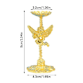 Miniatyrbillede 2 af 9: Angel Display Base Holder Krystalkugle Display Stand GULD Gold