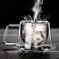 Miniatyrbild 9 av 10: 200 ml kaffe-tekopp dubbelglaskopp 2 2 2