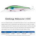 Miniatyrbilde 5 av 10: synkende Minnow Baits fiskekroker C C C