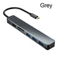 Miniatyrbilde 1 av 10: USB C HUB Type-C 3.1 GRÅ Grey