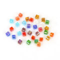 Miniatyrbillede 1 af 3: Square Cube Krystalperler Syntetiske krystalperler