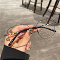 Miniatyrbillede 6 af 10: Anti-Blue Light Briller Oversized Briller SORT SORT Black