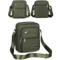 Miniatyrbild 7 av 10: Herr Crossbody-väskor Axelväska GRÖN 6 DRÄCKDRÅGOR 6 DRÄCKDRÅGOR green 6 zippers-6 zippers