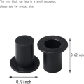 Miniatyrbillede 2 af 4: Mini Sorte Top Hatte Jul Snemand Hatte Dukke Mini Hatte