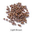 Pikkukuva 1 / 10: 500 KPL Hiushelmet Micro Links Sormukset VAALEENRUSKEA Light Brown
