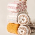 Miniatyrbild 2 av 10: Coral Feece Sock Modeling Knästrumpor STYLE 4 STYLE 4 Style 4