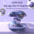 Miniatyrbilde 4 av 10: Egg Roll Hår Viftende Jern Hårkrøller ROSA EU-PLUGG EU-PLUGG pink EU Plug-EU Plug