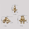 Miniatyrbilde 2 av 9: Dyrevegghenger frakkkrok GULL STYLE C STYLE C Gold Style C-Style C