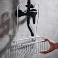 Miniatyrbillede 3 af 10: Vandhanehyldebøjle Brusekurvkroge SORT Black