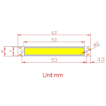 Pikkukuva 2 / 10: LED COB -nauhavalodiodi 3W -PUNAINEN 620-625NM 3W -PUNAINEN 3W -Red 620-625nm