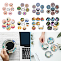 Pikkukuva 6 / 10: 6 kpl / set DIY Diamond Painting Coaster Table Placematto CC C