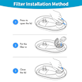 Miniatyrbillede 6 af 10: Pet Founian Filter Vandfiltre 8 STK & 8 STK 8 STK & 8 STK 8Pcs & 8Pcs