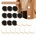 Miniatyrbilde 4 av 10: 10 stk Metallknapper Hodeplaggklemme SVART 15MM Black 15mm