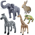 Miniatyrbild 6 av 10: Simulering Djur Uppblåsbar ballong Modell ZEBRA ZEBRA