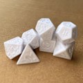 Miniatyrbillede 4 af 10: 7 Stk/sæt DND Terning Polyhedral Terning GRÅ GRÅ grey