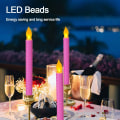 Miniatyrbillede 5 af 8: 6STK Elektroniske stearinlys LED LILLA 6STK 6STK Purple 6Pcs-6Pcs
