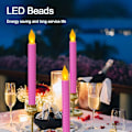 Miniatyrbillede 5 af 8: 6STK Elektroniske stearinlys LED SORT 6STK 6STK Black 6Pcs-6Pcs