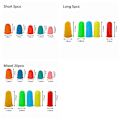 Miniatyrbilde 3 av 10: 5/20STK Fingersenger Partikkel Fingerspisstrekk LANG 5STK LANG long 5pcs