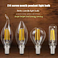 Miniatyrbild 4 av 10: LED-glödlampa Vintage Bulb C35 PULLING TAIL C35 PULLING TAIL C35 Pulling  tail