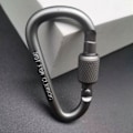 Miniatyrbillede 2 af 10: 4 stk klatreknapspænde nøglering SORT Black
