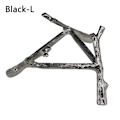 Miniatyrbillede 1 af 10: Crystal Ball Display Base Metal Branch Stand SORT L Black L